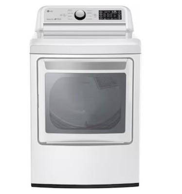LG EasyLoad Smart Wi-Fi Enabled Large Vented Gas Dryer DLG7301WE ( White )