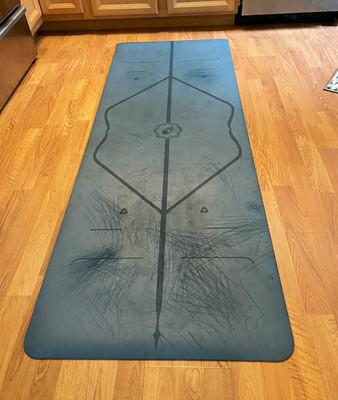 Liforme Large Gray Nylon Yoga Mat Bag 1 Mat Capacity Zip Closure Carry Handle