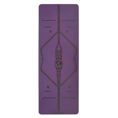 LIFORME Yoga Mat Mother Earth Purple 4.2mm Non Slip Alignment System NEW Sealed