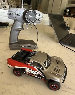 Losi micro SCT. Modified to run lipo. Great condition. 2s 180mah lipo and tx