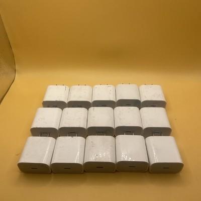 Lot of 15 genuine Apple 20W USB-C Wall Charger Power Adapters Brick - A2305