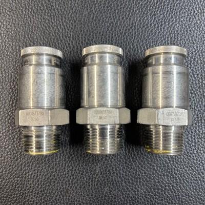 Lot of 3 - Swagelok SS PTFE Sealed QC Stem Valve 3/4" Male NPT SS-QTM8-D-12PM