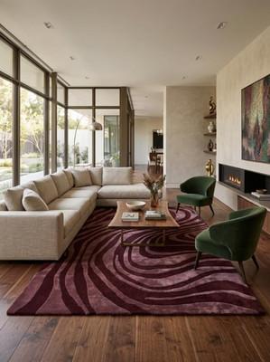 Luxurious Hand-Tufted Custom-Made Designer Carpet Hand-Tufted Wool Rug