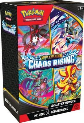 MAGIC -Pokemon TCG Mega Evolution Chaos Rising Booster Bundle, 6 Booster Packs,