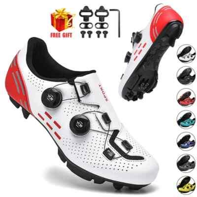 Man Women Cycling Sneakers Pedal Bike Shoes Flat MTB Cycling Shoes Cleat Shoes