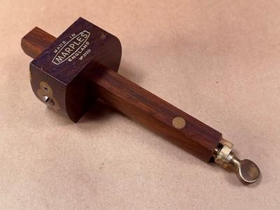 Marples Wood Brass Marking Mortise Gauge No 2120 Vintage Original - Double Tip