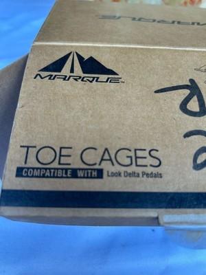 MARQUE Toe Cages for Clip-In Pedals - Compatible with Peloton and Look Delta