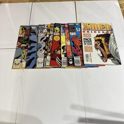 Marvel Comic Lot 80S And 90S 10 Ct Vg-fn+ Av20