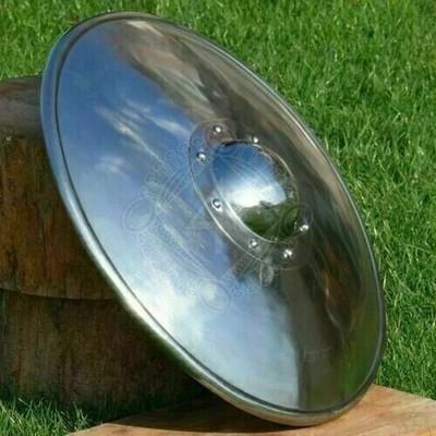 Medieval Round Shield Armor Knight Metal Steel Handcrafted Battle 18''Gift
