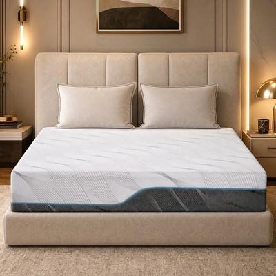 Memory Foam Mattresses, Extra Firm to Medium Firm Dual Sides Flippable Mattress