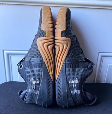 Men’s 11 Under Armour TriBase Reign Men's Low Top Training Sneakers Black Gum