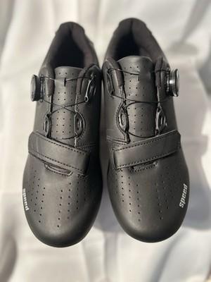 Mens Cleats Shoes Waterproof Cycling Shoes Road Bike Shoes Mtb Pedal Set Sz 40