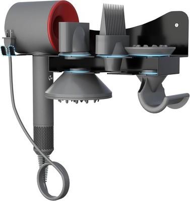 Metal Wall Mount Blow Dryer Holder Stand for Dyson Black