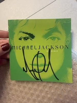 Michael Jackson Invincible Signed Autographed CD Booklet/Insert