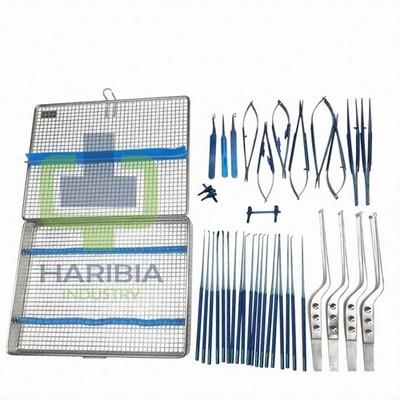 Micro surgery instruments set Neuro Surgical Titanium coated Instrument
