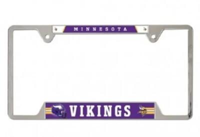 MINNESOTA VIKINGS METAL LICENSE PLATE FRAME FROM WINCRAFT