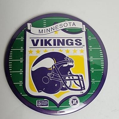 Minnesota Vikings NFL Wincraft Large Pin Button Desk Stand Sign Officially