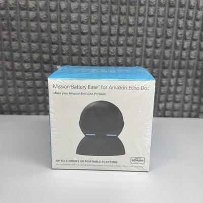 Mission Battery Base for Amazon Echo Dot 4th & 5th Gen Black Brand New Sealed