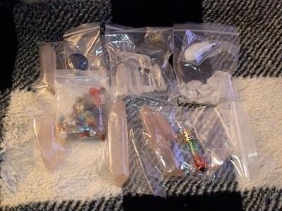 Mixed Crystal Lot Natural Shape Assorted Points & Stones in Zip Plastic Bags