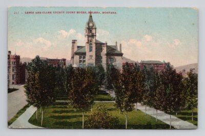 MONTANA Helena Lewis & Clark County Court House Vintage Postcard 4B