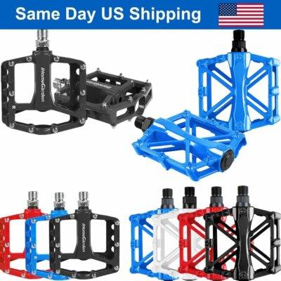 Mountain Bike Pedals Aluminum Alloy Sealed Bearing Flat Platform Bicycle Pedals