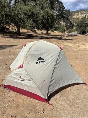 MSR Hubba Hubba 2-Person Lightweight Tent 2 Doors_Easton Syclone poles_Used