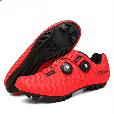 MTB Road Men's Cycling Shoes Spd Cleat Non-slip Self-locking Flat Footwear