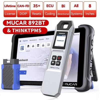 MUCAR 892BT AI Bidirectional OBD2 Scanner Full System TPMS Diagnostic 35+ Resets