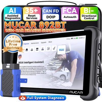 MUCAR 892BT Car MUAI Free All System Diagnostic Scanner KEY Coding Bidirectional