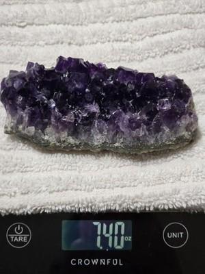 Natural Amethyst Cluster Deep Purple Crystal Stone 7.4 Oz Crystal Mineral 211 G