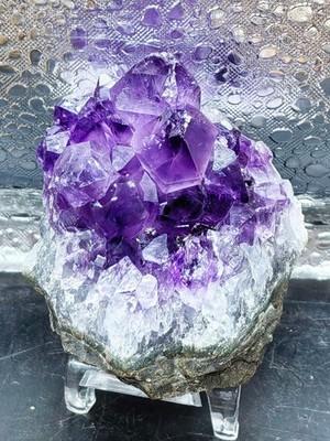 Natural Amethyst Cluster Purple Crystal Stone Healing Crystal Mineral Home Decor