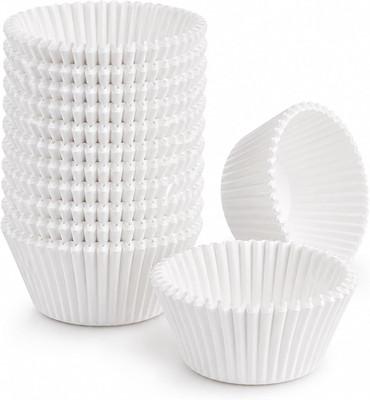 Natural Cupcake Liners 500 Count,Non-Stick Mini Cupcake Liners White Muffin Line