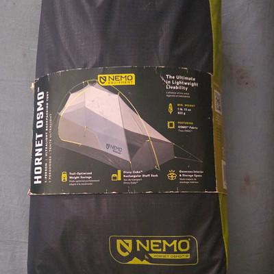 NEMO Hornet OSMO 1P 3-Season Lightweight Backpacking Tent Green/Gray