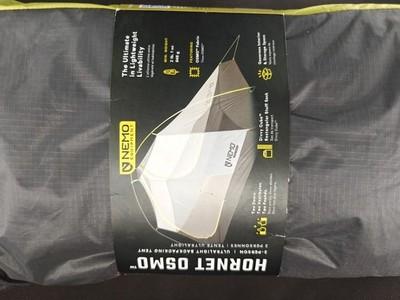 NEMO Hornet OSMO 2P Lightweight 3-Season Dome Tent, 2 Doors Gray/Yellow