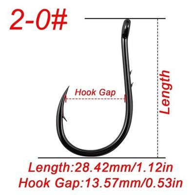 NEW 50~100Pcs Fishing Hooks Baitholder Fishing Hooks Sharp Barbed Offset Hook