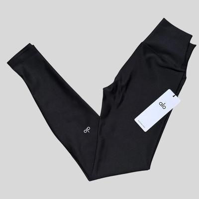 New Alo Women's 7/8 High Waist Airlift Leggings Black Size MEDIUM $134 New