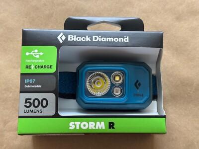 NEW BLACK DIAMOND STORM R 500 HEADLAMP COLOR AZUL FAST FREE SHIPPING