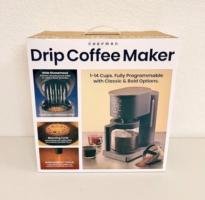 🔥NEW🔥 Chefman Caffeinator Drip Coffee Maker 14-Cup Programmable, Black