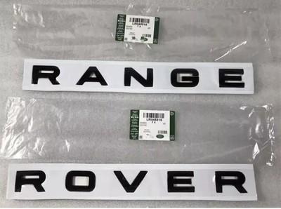 NEW GENUINE GLOSS BLACK Range Rover Badge FULL SET Front & Rear & Stencil Emblem