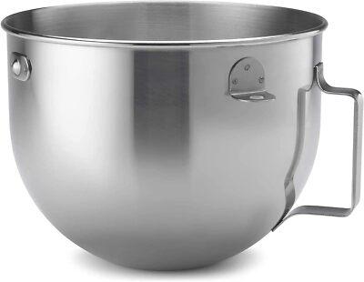 New KitchenAid KN25WPBH 5qt Polished Stainless Steel Wide Mixer Bowl w/ Handle