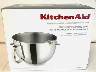 NEW KitchenAid KN2B6PEH 6 Quart Polished Mixing Bowl w/ Handle Stainless Steel