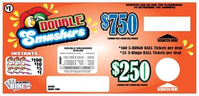 NEW pull tickets DOUBLE SMASHERS - Seal Card Tabs