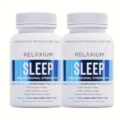 New Relaxium Sleep Natural Dietary Supplement for Better Sleep - 120 Capsules