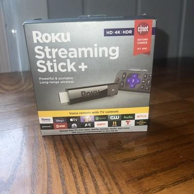 NEW Roku Streaming Stick 4K+ Streaming Device plus Roku Voice Remote Open Box