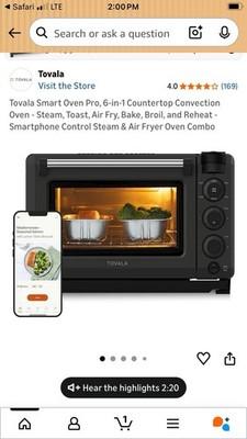NEW Tovala Smart Oven Pro 6-in-1 Countertop Convection Oven Steam, Toast/Air Fry