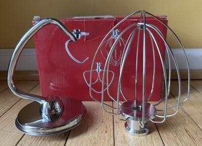 NIB Stainless Steel Wire Whip & Dough Hook For Kitchen Aid Stand Mixers