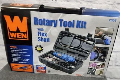 NIB WEN Rotary Tool Kit With Flex Shaft Includes 80 Pc Accessories & Hard Case