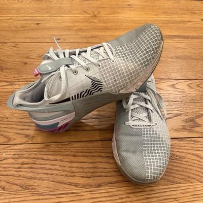 Nike Metcon 8 FlyEase Silver Purple DO9381-002 Women's 11 Lock Laces