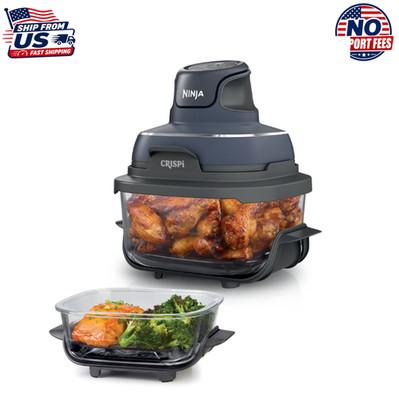 Ninja Crispi Glass Air Fryer 4-Qt, 4-in-1, Air Fry Bake Recrisp Portable FN101GY