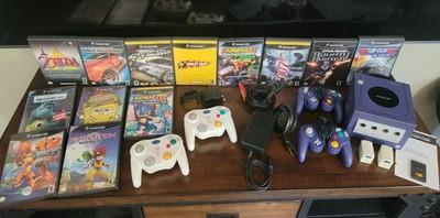 Nintendo GameCube Console, 13 Games, 4 Controllers, Memory Card and All Hookups